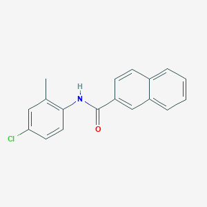 molecular formula C18H14ClNO B4634017 N-(4-chloro-2-methylphenyl)naphthalene-2-carboxamide 