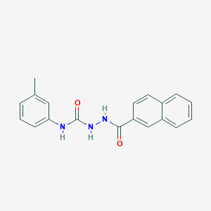 molecular formula C19H17N3O2 B4634054 N-(3-methylphenyl)-2-(2-naphthoyl)hydrazinecarboxamide 