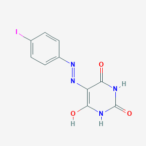 5-[2-(4-iodophenyl)hydrazinylidene]pyrimidine-2,4,6(1H,3H,5H)-trione