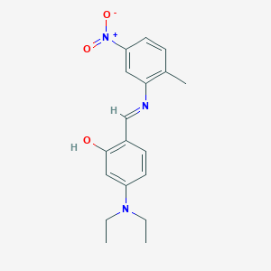 5-(Diethylamino)-2-[({5-nitro-2-methylphenyl}imino)methyl]phenol
