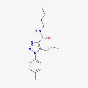 molecular formula C17H24N4O B4634191 N-butyl-1-(4-methylphenyl)-5-propyl-1H-1,2,3-triazole-4-carboxamide 