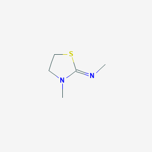 molecular formula C5H10N2S B046343 N,3-dimethyl-1,3-thiazolidin-2-imine CAS No. 121215-88-1