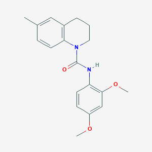 molecular formula C19H22N2O3 B4634450 N-(2,4-dimethoxyphenyl)-6-methyl-3,4-dihydro-1(2H)-quinolinecarboxamide 