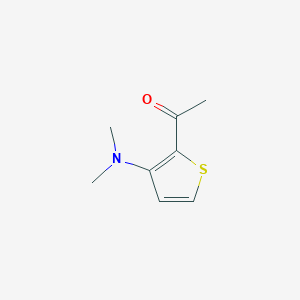 molecular formula C8H11NOS B046345 1-[3-(Dimethylamino)thiophen-2-YL]ethanone CAS No. 111859-86-0