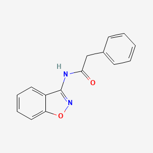 molecular formula C15H12N2O2 B4634541 N-(1,2-benzoxazol-3-yl)-2-phenylacetamide 