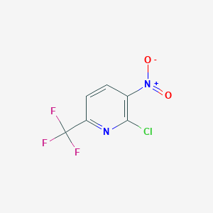 molecular formula C6H2ClF3N2O2 B046346 2-Chloro-3-nitro-6-(trifluoromethyl)pyridine CAS No. 117519-08-1