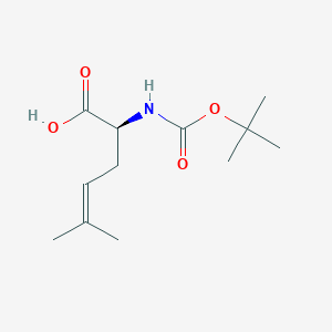 molecular formula C12H21NO4 B046348 Boc-(S)-2-Amino-5-methylhex-4-enoic acid CAS No. 123098-61-3