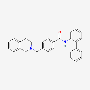 molecular formula C29H26N2O B4634925 N-2-biphenylyl-4-(3,4-dihydro-2(1H)-isoquinolinylmethyl)benzamide 