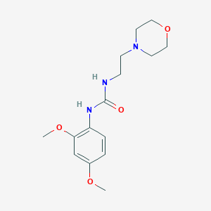 molecular formula C15H23N3O4 B4635053 N-(2,4-dimethoxyphenyl)-N'-[2-(4-morpholinyl)ethyl]urea 