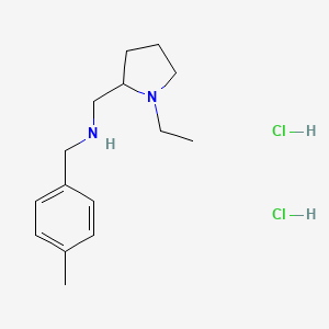 molecular formula C15H26Cl2N2 B4635152 [(1-ethyl-2-pyrrolidinyl)methyl](4-methylbenzyl)amine dihydrochloride 
