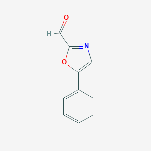 molecular formula C10H7NO2 B046352 5-Phenyloxazole-2-carbaldehyde CAS No. 96829-89-9