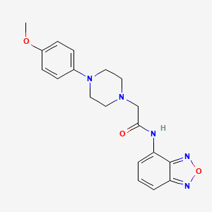 molecular formula C19H21N5O3 B4635295 N-(2,1,3-BENZOXADIAZOL-4-YL)-2-[4-(4-METHOXYPHENYL)-1-PIPERAZINYL]ACETAMIDE 