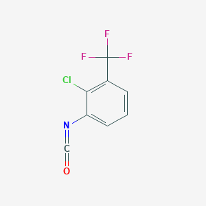 molecular formula C8H3ClF3NO B046357 2-Chloro-1-isocyanato-3-(trifluoromethyl)benzene CAS No. 88330-63-6