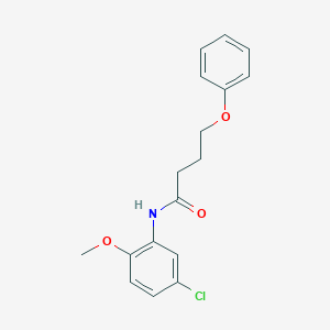 molecular formula C17H18ClNO3 B4636018 N-(5-chloro-2-methoxyphenyl)-4-phenoxybutanamide 