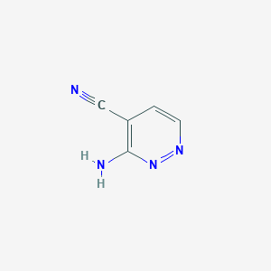 molecular formula C5H4N4 B046362 3-Aminopyridazine-4-carbonitrile CAS No. 119581-52-1