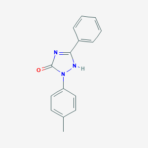 molecular formula C15H13N3O B046368 1,2-Dihydro-2-(4-methylphenyl)-5-phenyl-3H-1,2,4-triazol-3-one CAS No. 118946-50-2