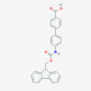 molecular formula C28H21NO4 B046375 4'-(Fmoc-amino)-biphenyl-4-carboxylic acid CAS No. 215248-42-3