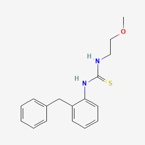 molecular formula C17H20N2OS B4637612 N-(2-benzylphenyl)-N'-(2-methoxyethyl)thiourea 