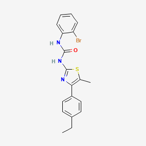 molecular formula C19H18BrN3OS B4637636 N-(2-bromophenyl)-N'-[4-(4-ethylphenyl)-5-methyl-1,3-thiazol-2-yl]urea 
