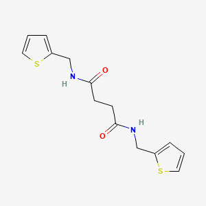 molecular formula C14H16N2O2S2 B4637738 N,N'-bis(thiophen-2-ylmethyl)butanediamide 