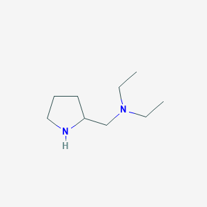 molecular formula C9H20N2 B046378 N-ethyl-N-(pyrrolidin-2-ylmethyl)ethanamine CAS No. 121053-95-0