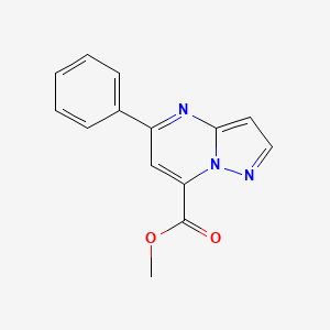 molecular formula C14H11N3O2 B4637925 methyl 5-phenylpyrazolo[1,5-a]pyrimidine-7-carboxylate 
