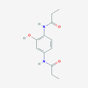 molecular formula C12H16N2O3 B4638197 N,N'-(2-hydroxy-1,4-phenylene)dipropanamide 
