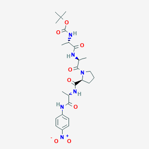 molecular formula C25H36N6O8 B046382 Boc-丙氨酸-丙氨酸-脯氨酸-丙氨酸-pNA CAS No. 121570-42-1