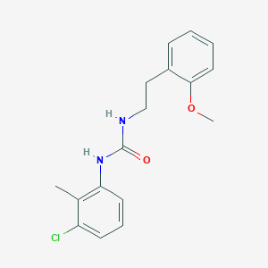 molecular formula C17H19ClN2O2 B4638206 N-(3-CHLORO-2-METHYLPHENYL)-N'-(2-METHOXYPHENETHYL)UREA 