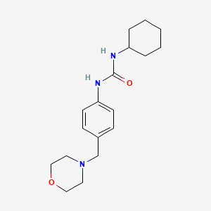 molecular formula C18H27N3O2 B4638484 N-CYCLOHEXYL-N'-[4-(MORPHOLINOMETHYL)PHENYL]UREA 
