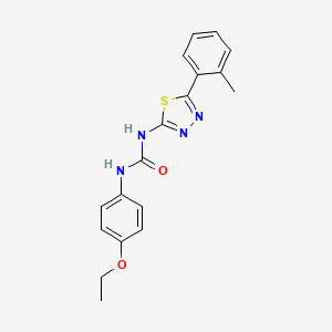 molecular formula C18H18N4O2S B4638494 N-(4-ethoxyphenyl)-N'-[5-(2-methylphenyl)-1,3,4-thiadiazol-2-yl]urea 