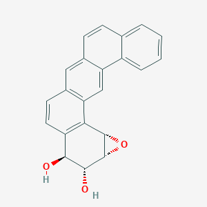 molecular formula C22H16O3 B046386 Dibenz(a,j)anthracene-3,4-diol-1,2-epoxide CAS No. 119181-08-7