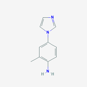 molecular formula C10H11N3 B046389 4-(1H-Imidazol-1-yl)-2-methylaniline CAS No. 118111-96-9