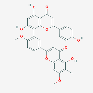 molecular formula C33H24O10 B046391 Taiwanhomoflavone A 
