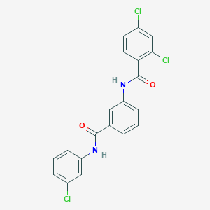 2,4-dichloro-N-[3-[(3-chlorophenyl)carbamoyl]phenyl]benzamide