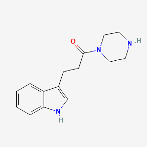 B4639475 3-[3-oxo-3-(1-piperazinyl)propyl]-1H-indole CAS No. 563538-37-4