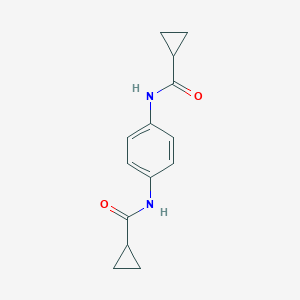 molecular formula C14H16N2O2 B463974 N-[4-(cyclopropanecarbonylamino)phenyl]cyclopropanecarboxamide CAS No. 14371-95-0