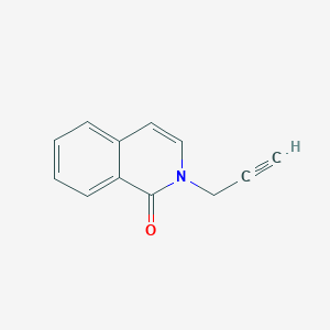 molecular formula C12H9NO B046399 1(2H)-Isoquinolinone, 2-(2-propyn-1-yl)- CAS No. 125030-80-0