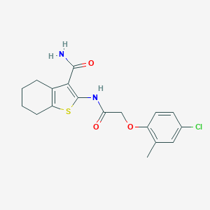 2-{[(4-Chloro-2-methylphenoxy)acetyl]amino}-4,5,6,7-tetrahydro-1-benzothiophene-3-carboxamide