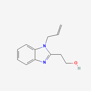 molecular formula C12H14N2O B4640167 2-[1-(prop-2-en-1-yl)-1H-benzimidazol-2-yl]ethanol 