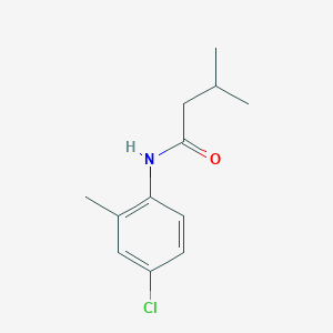 molecular formula C12H16ClNO B4640233 N-(4-chloro-2-methylphenyl)-3-methylbutanamide 