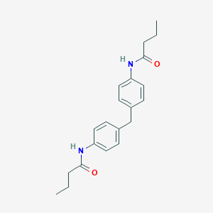 molecular formula C21H26N2O2 B464030 N-[4-[[4-(butanoylamino)phenyl]methyl]phenyl]butanamide CAS No. 313469-68-0