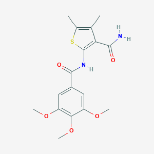 4,5-Dimethyl-2-(3,4,5-trimethoxybenzamido)thiophene-3-carboxamide