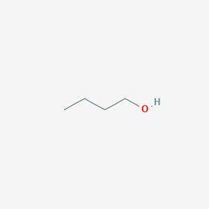 molecular formula C4H10O<br>CH3(CH2)3OH<br>CH3CH2CH2CH2OH<br>C4H9OH<br>C4H10O B046404 1-Butanol CAS No. 71-36-3