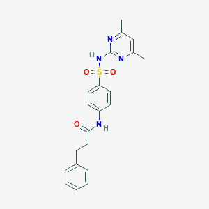 N-(4-{[(4,6-dimethyl-2-pyrimidinyl)amino]sulfonyl}phenyl)-3-phenylpropanamide