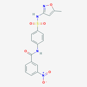 3-nitro-N-(4-{[(5-methylisoxazol-3-yl)amino]sulfonyl}phenyl)benzamide