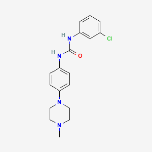 molecular formula C18H21ClN4O B4640513 1-(3-Chlorophenyl)-3-[4-(4-methylpiperazin-1-yl)phenyl]urea 