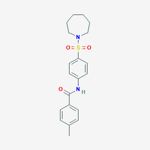 N-[4-(azepan-1-ylsulfonyl)phenyl]-4-methylbenzamide