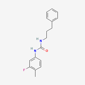 molecular formula C17H19FN2O B4640535 N-(3-fluoro-4-methylphenyl)-N'-(3-phenylpropyl)urea 