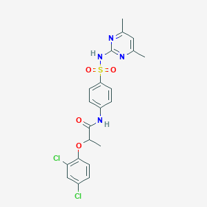 B464066 2-(2,4-dichlorophenoxy)-N-(4-{[(4,6-dimethyl-2-pyrimidinyl)amino]sulfonyl}phenyl)propanamide CAS No. 327059-06-3